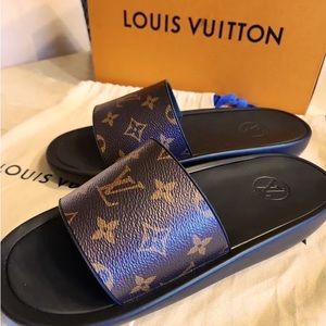 Louis Vuitton monogram slides